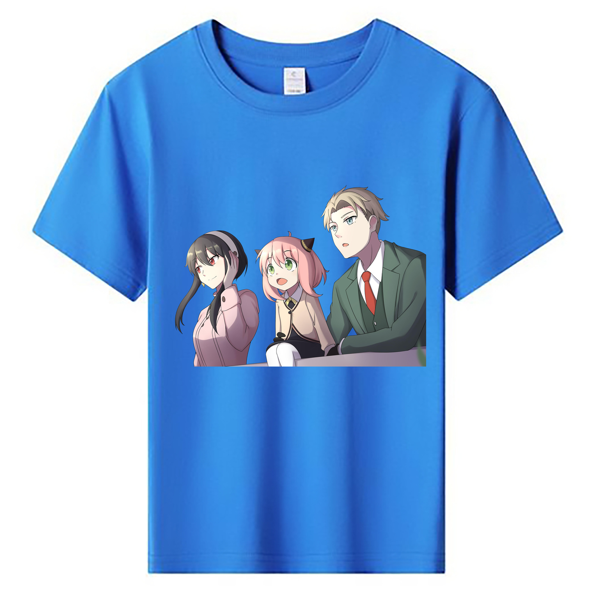 （画像用） SPY×FAMILY间谍家家酒 綿100％キッズTシャツ（フロントプリント）
